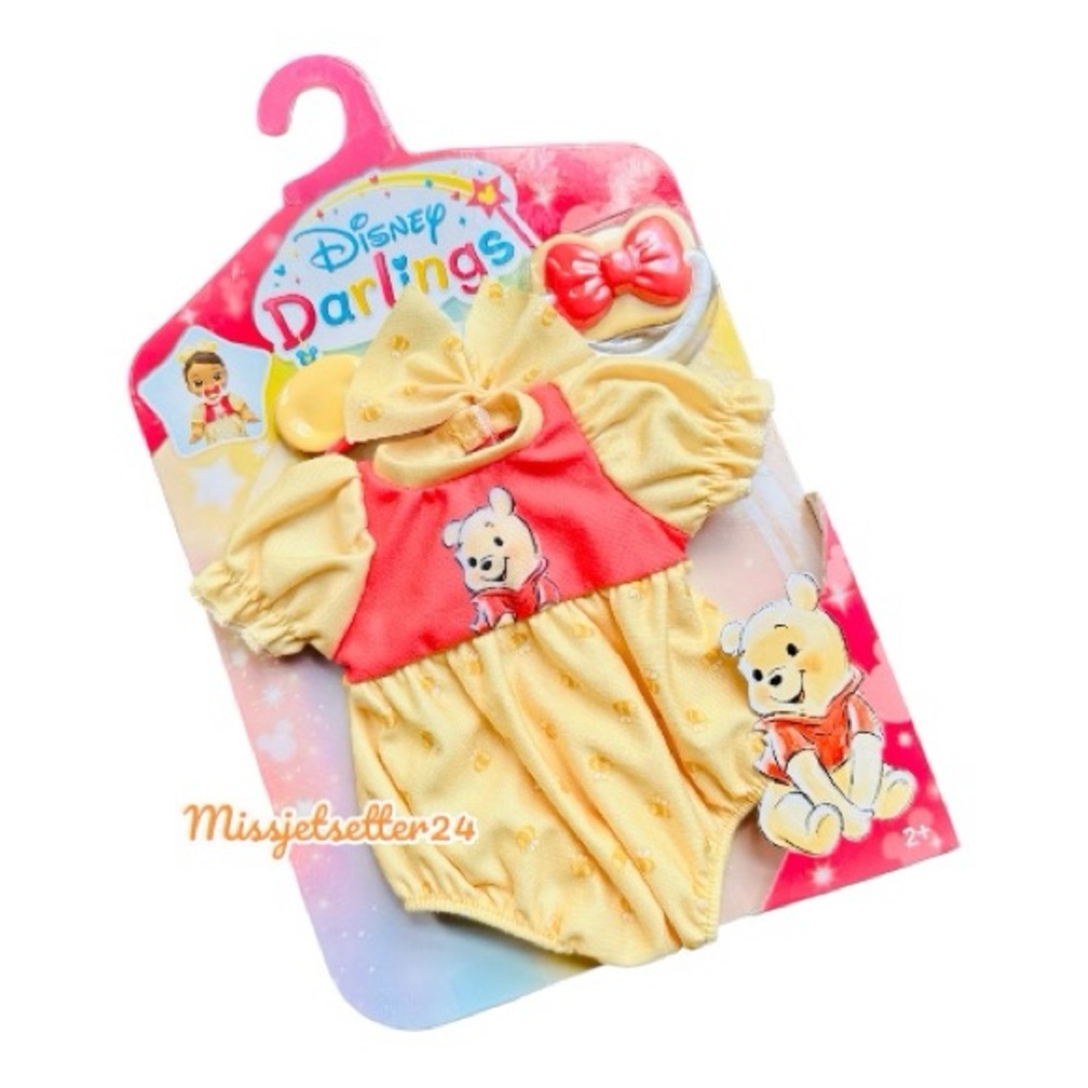 NWT Disney Darlings Deluxe Doll Winnie the Pooh Outfit Clothes Pacifier Headband